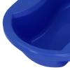 Nursing Bedpan Heavy Duty Urinal Slipper Bedpan with Lid for Elderly Bed Bound Adults Large Durable PP Plastic Bedpan for Home Hospitals Nursing Homes (Dark Blue) view 3