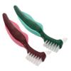 Anneome 2pcs Dual Head False Care Brush Hard Bristles for Denture Cleaning Lightweight and Portable Oral Care Tool for Seniors and Elderly view 1
