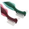 Anneome 2pcs Dual Head False Care Brush Hard Bristles for Denture Cleaning Lightweight and Portable Oral Care Tool for Seniors and Elderly view 3