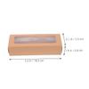 Cabilock 25pcs Macaron Boxes Window Kraft Paper Baking Boxes for Retail Cookies Storage view 2