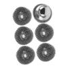 ZUNOXAZ Stainless Steel Wire Cleaning Kit Dish Brush Handle Scrubbing Pads Pan Cleaner Kitchen Tool Replacement Heads view 1
