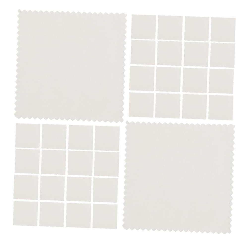 Anneome 100pcs Suede Cleaning Cloth Jewelry Lens Cleaning Cloth Glasses Cleaner Cloth Eye Glasses Lens Cleaner Cloth Cleaning Cloth for Glasses Lenses Screen Cleaner Cloth Grey