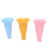 Silicone Ice Cream Cones Holders,3 Pcs Silicone Ice Cream Cone Holder,Drip Proof Foldable Reusable with Lids,Foldable for Kids Birthday Party view 3