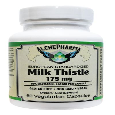 AlchePharma Milk Thistle Extract-Plus 175 Mg, Capsules.