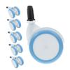 UPKOCH 6pcs Replacement Wheel Accessories for Pushchairs High Wear Resistant Smooth Swivel Silent Caster Wheels Fit for Strollers Enhanced Traction and Durability view 1