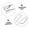 OUNONA 2pcs Stainless Steel Trash Gripper Tongs Grabber Tool for Easy Cleanup Portable Litter Picker for Seniors Efficient Garbage Collection view 3