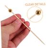 BESTOYARD 1Set Disposable Wood Cones Set Ice Cream Appetizer Sticks for Parties for Charcuterie Desserts and DIY Treats Food Cones Fruit Picks view 4