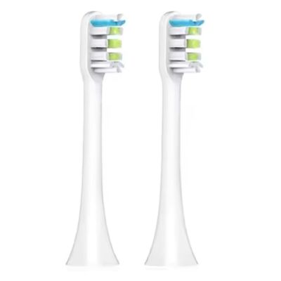 Electric Toothbrush Accessory Toothbrush Head. Compatible for SOOCAS X1 X3 X3U X5 Sonic Electric Toothbrushes(White 2 pcs)