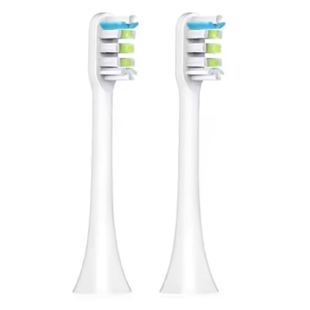 Electric Toothbrush Accessory Toothbrush Head. Compatible for SOOCAS X1 X3 X3U X5 Sonic Electric Toothbrushes(White 2 pcs)