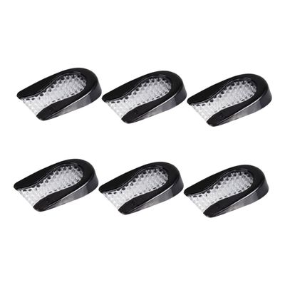 NIYANGLE 3 Pairs Shock Absorbing Heel Cushion Pads Honeycomb Insoles for Loose Shoes Durable Foot Liners for Men Women Comfort Grips for Long Walks Daily Use