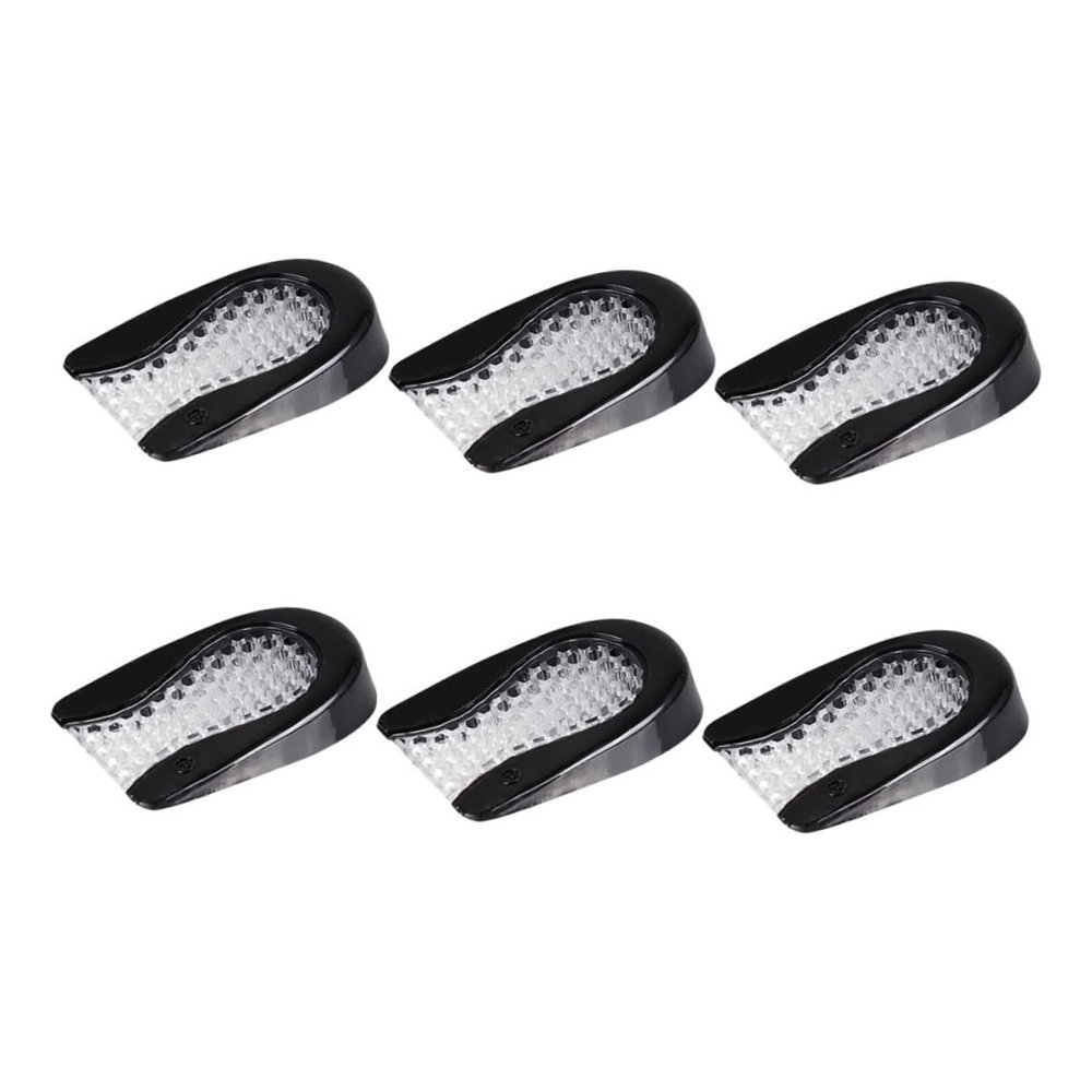 NIYANGLE 3 Pairs Shock Absorbing Heel Cushion Pads Honeycomb Insoles for Loose Shoes Durable Foot Liners for Men Women Comfort Grips for Long Walks Daily Use