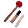 YARNOW 3Pcs Handmade Nepalese Sound Bowl Mallet Lightweight Durable Wooden Sticks for Meditation Healing Accessories for Singing Bowls view 1