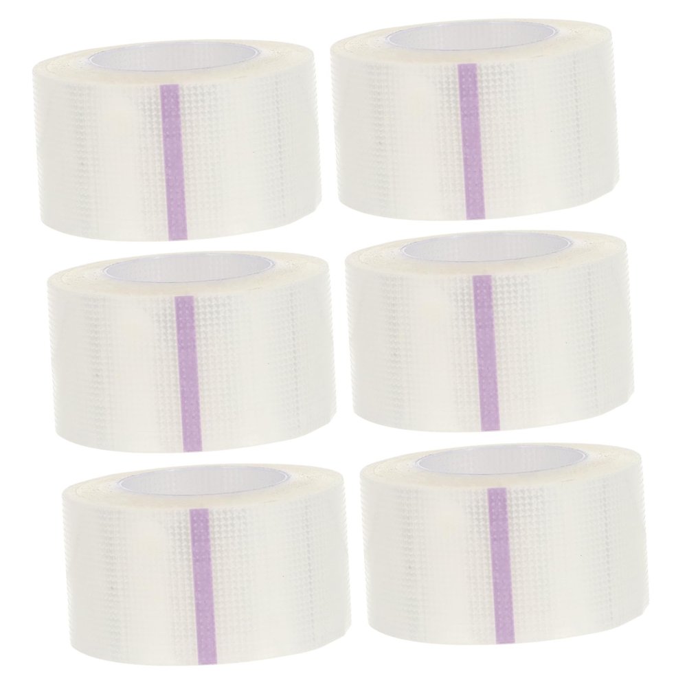MUCKLILY 6Rolls Clear Pe for First Aid Breathable Adhesive Bandage for Skin Care and Dressing Protection