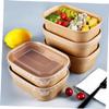 STOBAZA 20Pcs Disposable Food Boxes with Lids Kraft Takeaway Containers for Restaurants Lightweight for Meal Prep Picnic and Home Use view 4