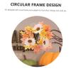 Cabilock Autumn Maple Leaf Candle Ring Wreath Decorative Table Centerpiece with Sunflowers Pumpkins for Thanksgiving Day Home Decor Festive Celebrations view 3