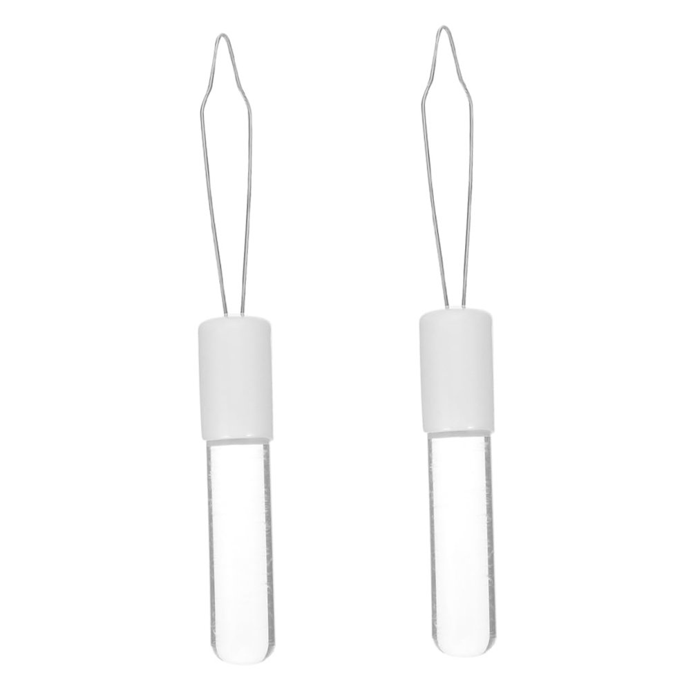 COLLBATH 2pcs Button Assist Tool Acrylic Dressing Aid for Elderly Easy to Use Shirt Buttoning Device with Grip Handle for Clothes Coats and Pants for Seniors and Mobility Assistance