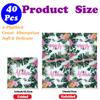 40 Pcs Hawaiian Luau Napkins for Aloha Happy Birthday Party Supplies Tropical Tiki Themed Paper Napkins Disposable Summer Pool Beach Party Favors 6.5in view 2