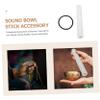 BESPORTBLE Professional Singing Bowl Stick Black Rubber Ring Sturdy Sound Bowl Mallet for Meditation and Relaxation Accessory for Sound Therapy view 4