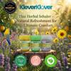 KleverKlover Herbal Nasal Inhaler, 3-Pack Variety Set - Aromatherapy Nasal Inhaler for Enhanced Breathing, Promotes Clearer Nasal, Soothing Relief - Featuring Thai Sunflower, Lime, & Lavender Scents view 2