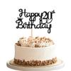 1 PCS Glitter 20th Birthday Cake Topper with Crown Twenty Cheers to 20 Years Old Cak Pick Sweet 20 Cake Decorations for One Anniversary Theme 20th Birthday Party Decor Supplies view 1
