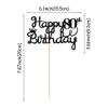 1PCS Happy 80th Birthday cake Topper Glitter 80 Fabulous Cake Pick Eighty Cheers to 80 Years Old Cake Decorations for Celebrating Theme 80th Birthday Party Cake Decorations Supplies view 2