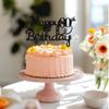 1PCS Happy 80th Birthday cake Topper Glitter 80 Fabulous Cake Pick Eighty Cheers to 80 Years Old Cake Decorations for Celebrating Theme 80th Birthday Party Cake Decorations Supplies view 3