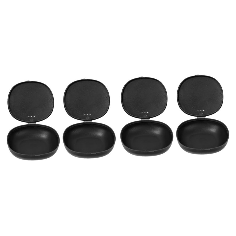 Homoyoyo 2pcs Storage Case - Leak-Proof Silicone Travel Pouch for Period Cups & Discs Portable Holder for Easy Carrying Sleek Black Design