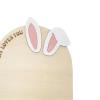 predolo Wooden Child First Easter Footprint Sign for Keepsake and Decoration, Arched view 2