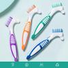 Denture Brushes 2 Pack, Double Sided Cleaner for False Teeth (2 Colors) view 3