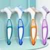 Denture Brushes 2 Pack, Double Sided Cleaner for False Teeth (2 Colors) view 4
