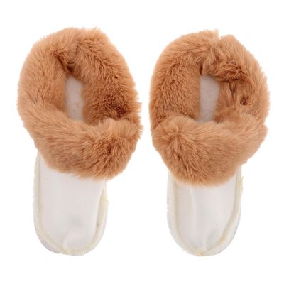 TOPPERFUN Children's Warm Plush Shoe Inserts for Winter Boots and Slippers Detachable Cozy Fleece Liners for Indoor and Outdoor Use Size 34-35