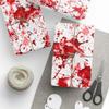 Queen of Wrap Realistic Blood Splatter Wrapping Paper Premium, Eco-Friendly & Made in the USA view 3