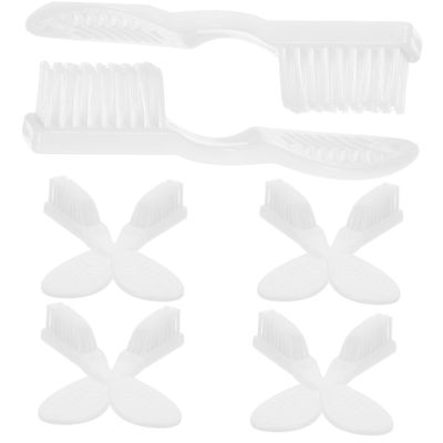 FOMIYES 10pcs Large Handle Prison Toothbrush Soft Bristles for Cleaning Designed for Inmates Lightweight Portable Features Supervision Code for Safety