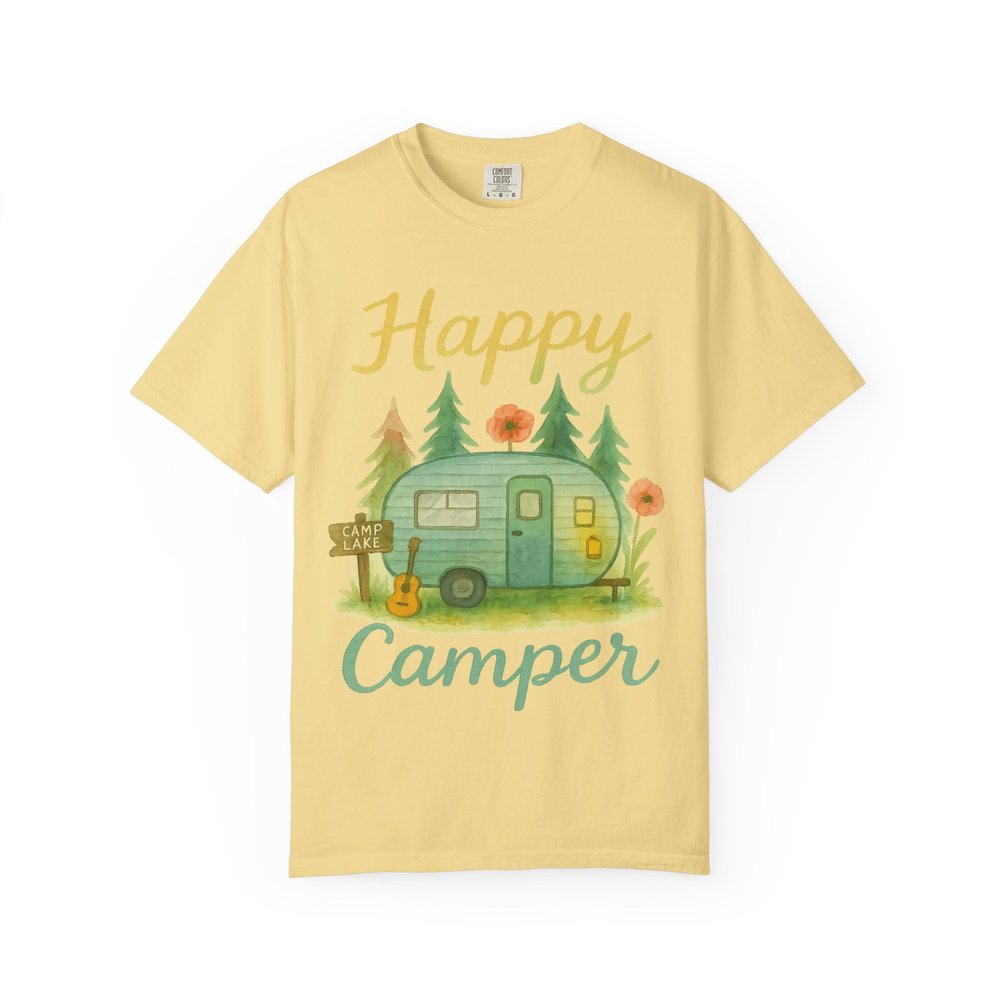 Happy Camper Comfort Colors Butter