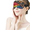 Adult Blackout Beautiful Parrot Space Art Eye Mask,Sleep Masks with Adjustable Elastic Strap, Night Blindfold for Rest Travel Airplane Home view 3