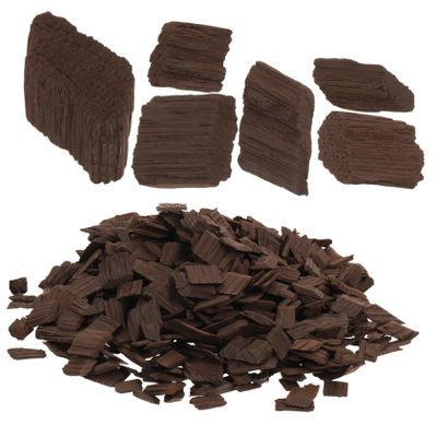 ABOOFAN 1Pack Heavy Chips for Wine Making Oak Chips for Home Brewing Supplies Enhance Red Wine Aroma and Flavor for Aging Whiskey and Spirits