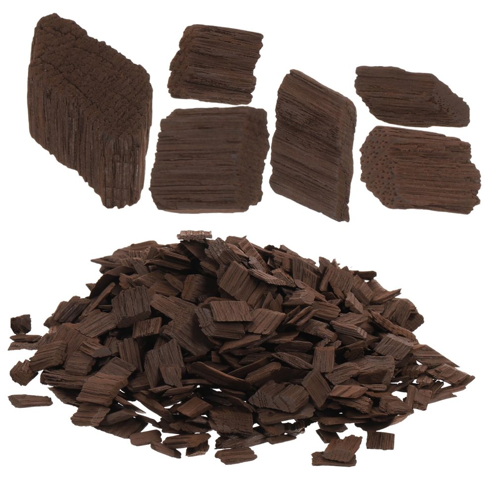 ABOOFAN 1Pack Heavy Chips for Wine Making Oak Chips for Home Brewing Supplies Enhance Red Wine Aroma and Flavor for Aging Whiskey and Spirits