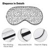 Black & White Retro Shapes Sleep Goggles, Made of Soft and Comfortable Fabric to Protect The Eyes view 3