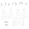 10pcs Travel Toothbrush Kit with Cover Folding Tooth Brush Transparent Potable Travel Size Mini Toothbrush Foldable Manual Tooth Brushes for Camping School view 1