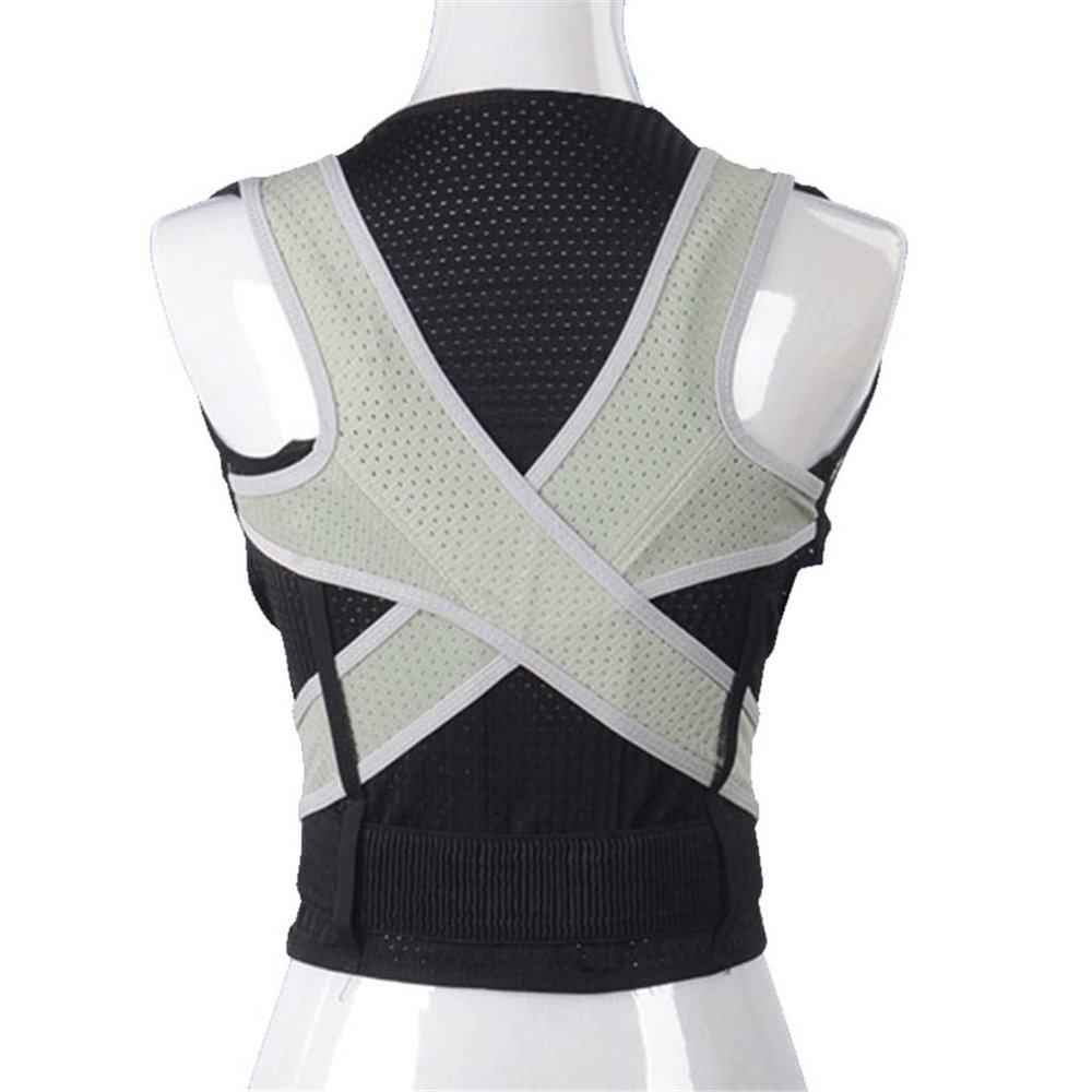 KUYBTU Male Female Adjustable Corrector Corset Back Brace Back Belt Lumbar Support Straight Corrector-D-XL Code