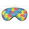 Jigsaw Pattern Sleep Goggles, Made of Soft and Comfortable Fabric to Protect The Eyes view 2