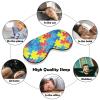 Jigsaw Pattern Sleep Goggles, Made of Soft and Comfortable Fabric to Protect The Eyes view 4
