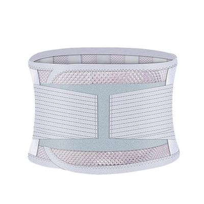 KUYBTU Breathable Mesh Back Brace for Lower Back Pain Relief Men Women Back Support Belt Double Pull Lumbar Support Work Fitness Waist Trainer for Herniated Disc Sciatica-Grey-M
