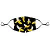 Meaudiwes Fashion Breathable Face Scarf With Adjustable Ear Protection Loops, Yellow Banana Fruit Funny Black Pattern Washable Adjustable Balaclava For Women Men view 3