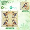 40 pack 4 Styles 6.5 In Cute Bird Decoupage Paper NapkinsBeautiful Cocktail Napkins for Mother's Day, Fall, All Seasons - Decorative Chickadee Design view 3