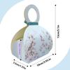 20 PCS Small Gift Boxes, Flower & Bird Party Favor Boxes Goodie Bags with Handle, Velvet Bow, Pearl Pendant for Wedding Anniverary Valentine's Day Birthday Party Presents 4"x5.1"x1.4"(Mist Blue) view 2