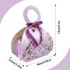 20 PCS Small Gift Boxes, Flower & Bird Party Favor Boxes Goodie Bags with Handle, Velvet Bow, Pearl Pendant for Wedding Anniverary Valentine's Day Birthday Party Presents 4"x5.1"x1.4"(Lilac Purple) view 2