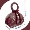 20 PCS Small Gift Boxes, Flower & Bird Party Favor Boxes Goodie Bags with Handle, Velvet Bow, Pearl Pendant for Wedding Anniverary Valentine's Day Birthday Party Presents 4"x5.1"x1.4"(Wine Red) view 2