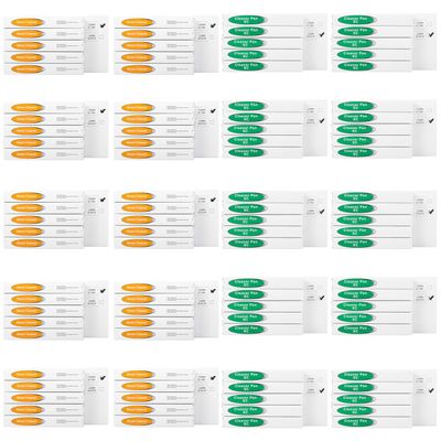 Duogalia 100Pcs Fiber Optic Cleaning Pen Set 1.25mm & 2.5mm