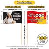 100Pcs Custom Toothpick Flags with Logo/Photo Food Labels for Party Buffet Personalized Cupcake Toppers Flag Toothpicks for Appetizers, Buffet, Cupcake, Food, Fruit, Party Decoration view 3